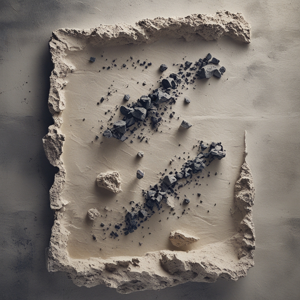 Abstrakcyjny schemat biomechaniczny przedstawiający linie sił i wektorów na tle ciemnego granatu, geometryczne formy i łuki ruchu, minimalistyczna infografika z akcentami złotymi