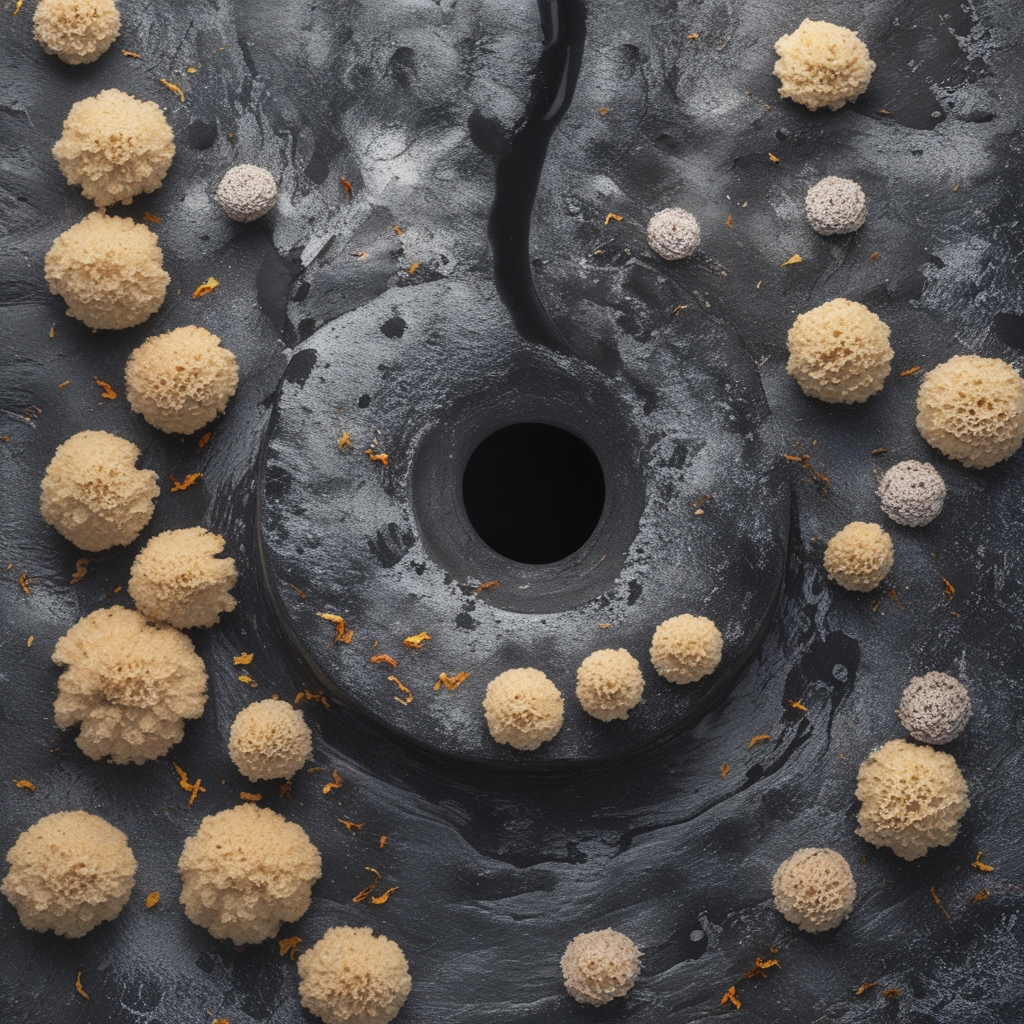 Zbliżenie na dłonie wykonujące precyzyjny gest, delikatne kontury palców na tle ciemnego, rozmytego tła, wyraziste światło boczne podkreślające fakturę skóry i żyły